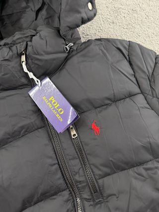 Casaco Puffer Ralph Lauren Preto Tamanho S