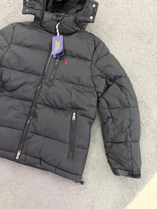 Casaco Puffer Ralph Lauren Preto Tamanho S