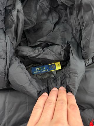 Casaco Puffer Ralph Lauren Preto Tamanho S