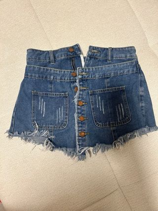 Shorts vaqueros rotos niña