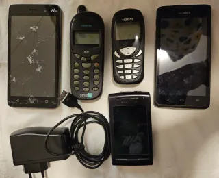 Lotto 5 Cellulari Vintage Huawei, Siemens, Sony Er