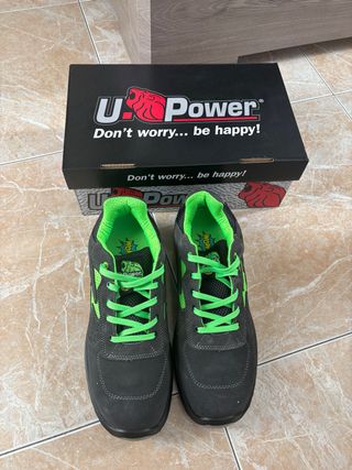 Scarpe U-Power Grigie e Verdi