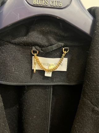 Cappotto Patrizia Pepe Nero con Cintura - Taglia 4