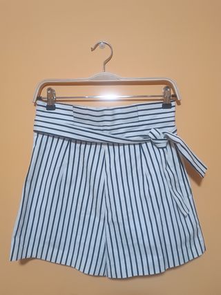 Falda-pantalón Zara Rayas