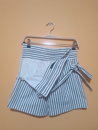 Falda-pantalón Zara Rayas