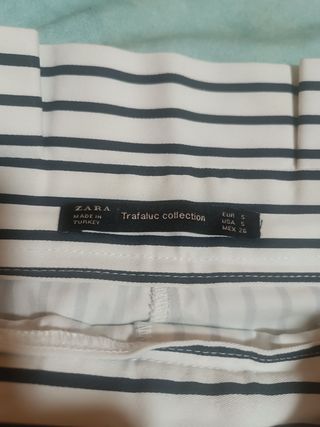 Falda-pantalón Zara Rayas
