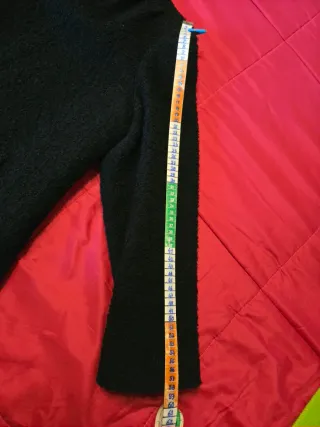 Casaco preto elegante. Medidas nas fotos