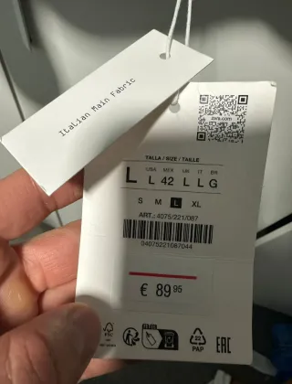 Chaqueta Zara Man Talla L Tweed Cuello Piel