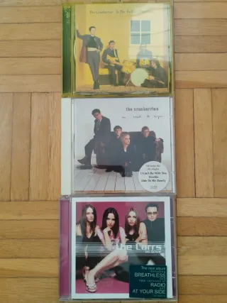 Lote 3 CDs Música The Cranberries y The Corrs
