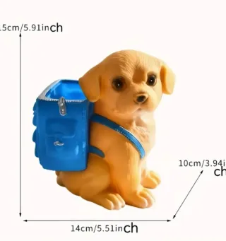 Portapenne a forma di zainetto blu