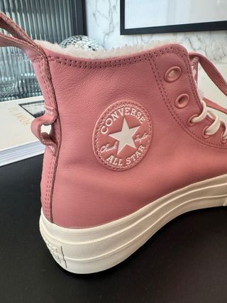 Botas Converse rosas con forro