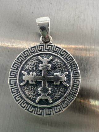 Colgante Runa Protección Plata amuleto liquidacion