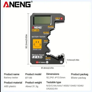 Tester batteria universale digitale display LCD