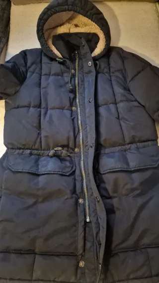 Parka acolchada Zara negra