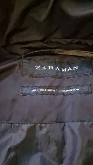 Parka acolchada Zara negra