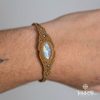 Pulsera Macramé Piedra Lunar