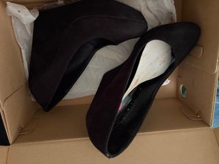 Botas de plataforma negras y marrones