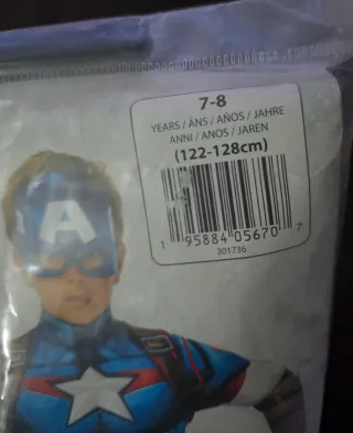 Disfraz Capitán América Infantil