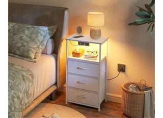 2 Mesitas Noche con puerto de USB