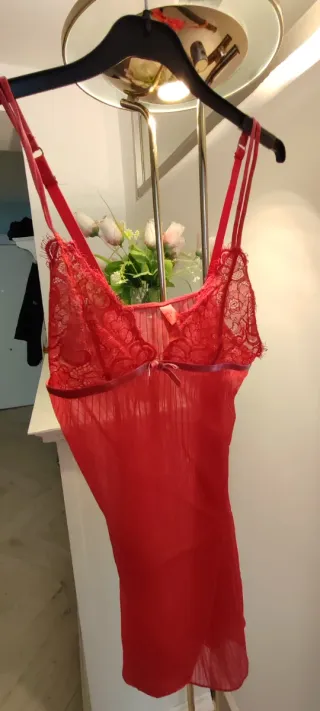 Vestido lencero rojo Talla M