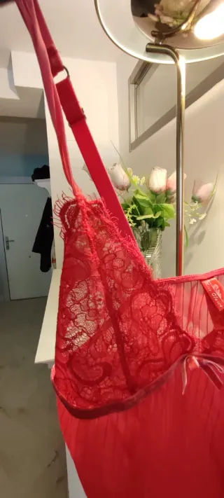 Vestido lencero rojo Talla M