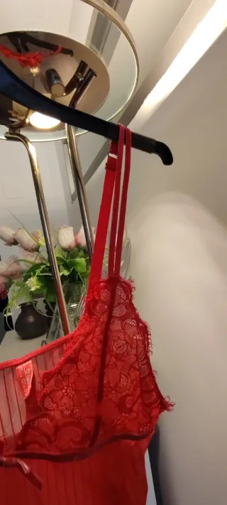 Vestido lencero rojo Talla M