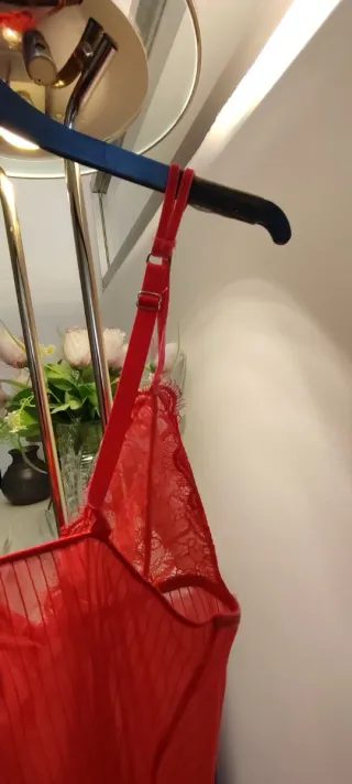 Vestido lencero rojo Talla M