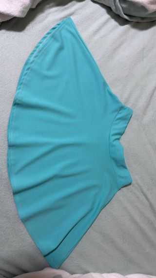 Falda skater azul