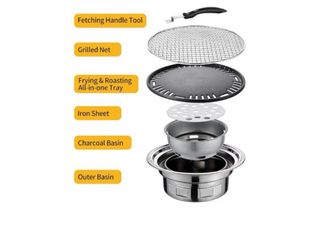 Barbacoa Coreana Parrilla Metal