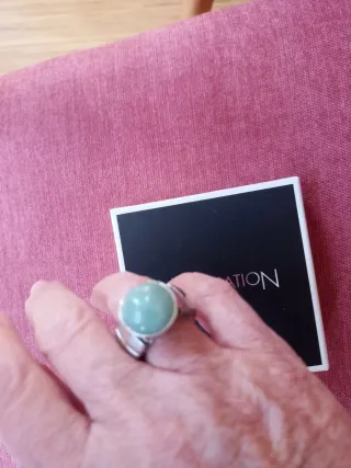 Anillo Nomination plateado Piedra Verde