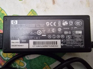 Cargador HP Adaptador Cable 65W 18.5V