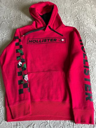 Sudadera Hollister Roja y Negra