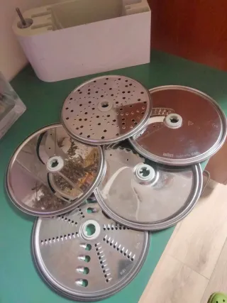 Set 5 lame acciaio inox Braun K3000 con contenitor