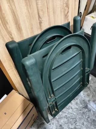 Hamacas de jardín verdes (2 unidades)