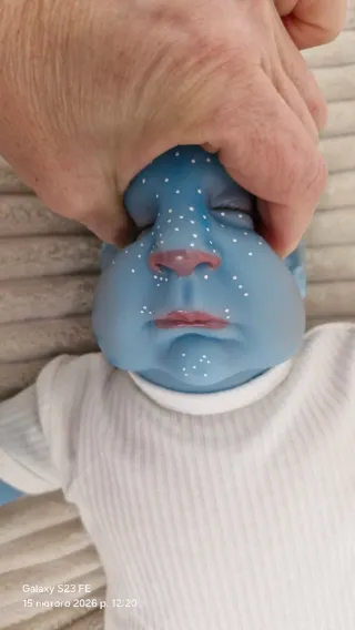 Muñeca estilo reborn Avatar,  49cm,cuerpo de  tela