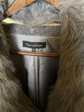 Abrigo Mujer Pedro del Hierro Gris Talla M