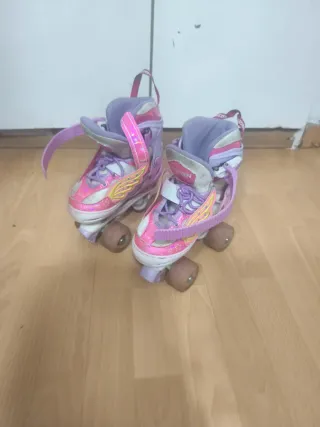 Patines 4 Ruedas Niña Talla 28-31