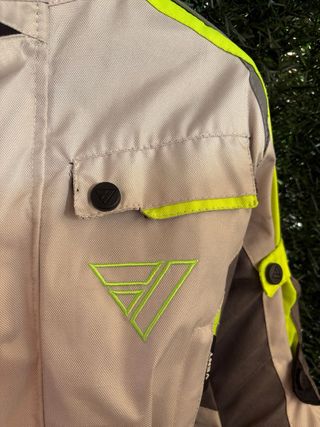 Cazadora Moto Niño Beige y Amarillo