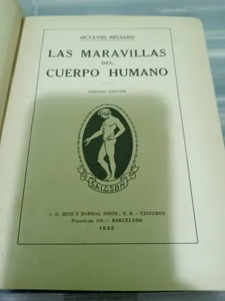 Libro Las Maravillas del Cuerpo Humano 1930