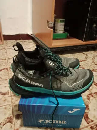 Zapatillas SCARPA Lakeblue Lime Talla 45.5