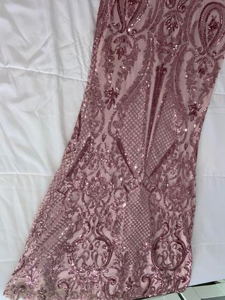 Vestido de fiesta lentejuelas y pedrería 1vez usad