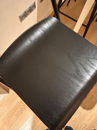 2 Taburetes Altos Plegables IKEA Franklin Negros