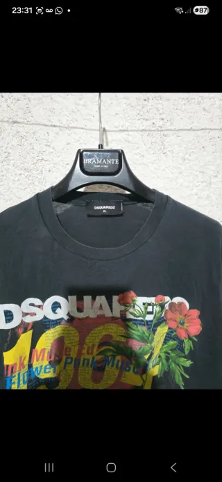 T-shirt Dsquared2 Uomo XL Nero