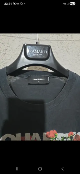 T-shirt Dsquared2 Uomo XL Nero