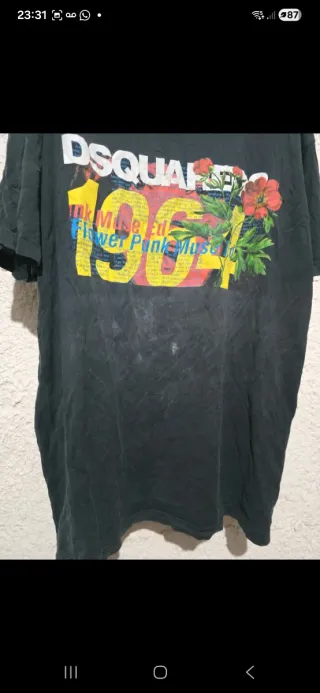 T-shirt Dsquared2 Uomo XL Nero