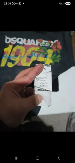 T-shirt Dsquared2 Uomo XL Nero