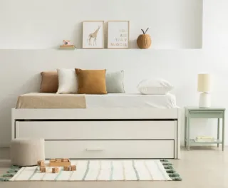Cama nido con cajón (incl. colchones y somieres)