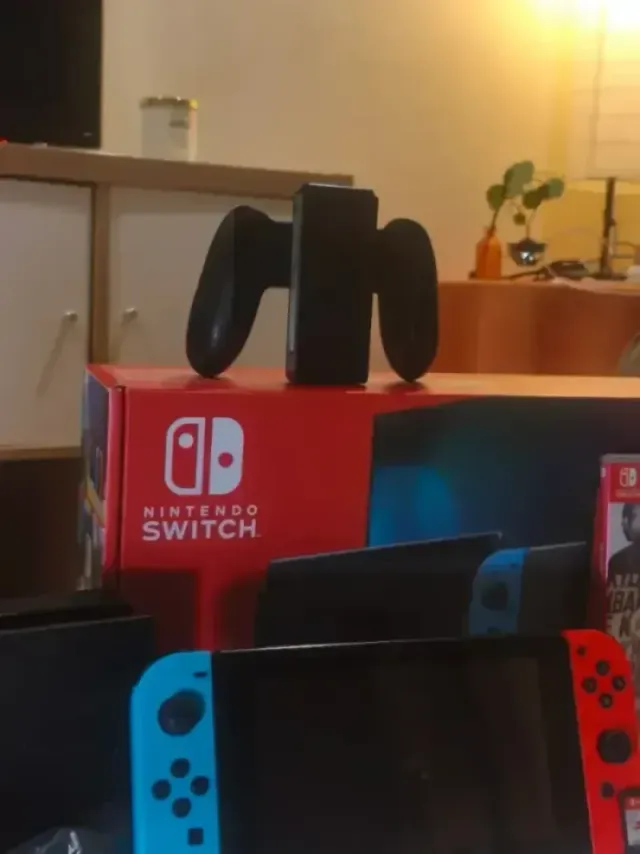 CON 2 JUEGOS Nintendo switch v2 con accesorios