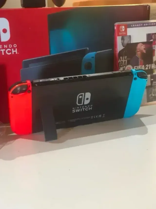 CON 2 JUEGOS Nintendo switch v2 con accesorios