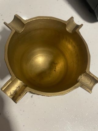 Cenicero Bronce Figuras Religiosas